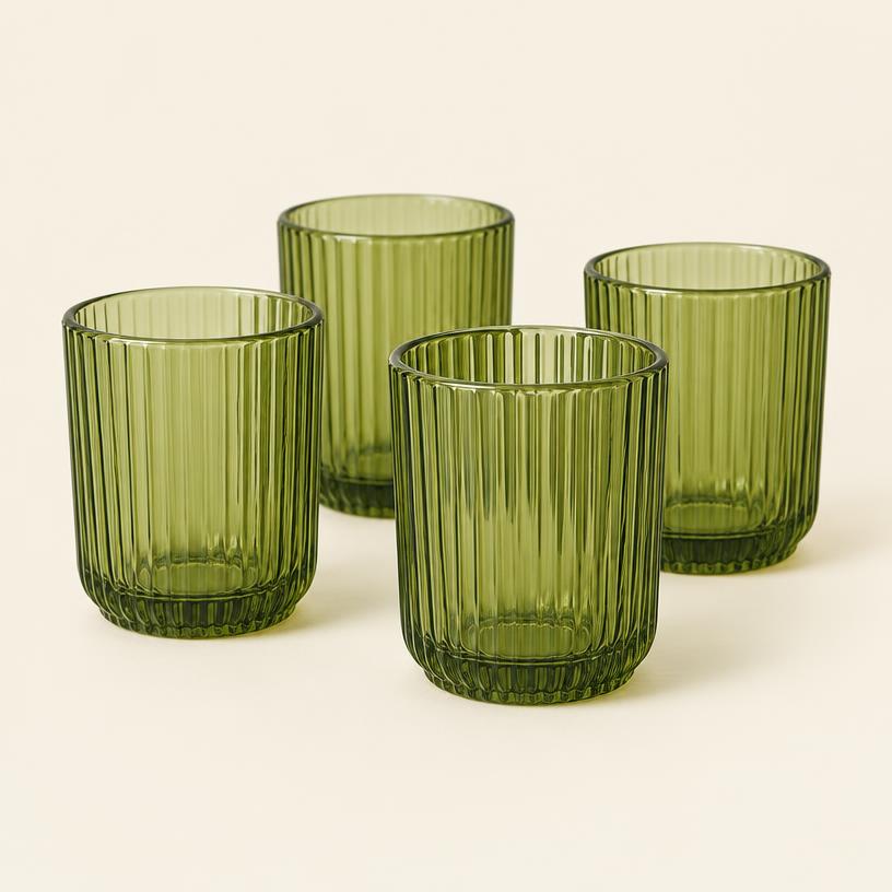 Avocado Glass Tumbler Set